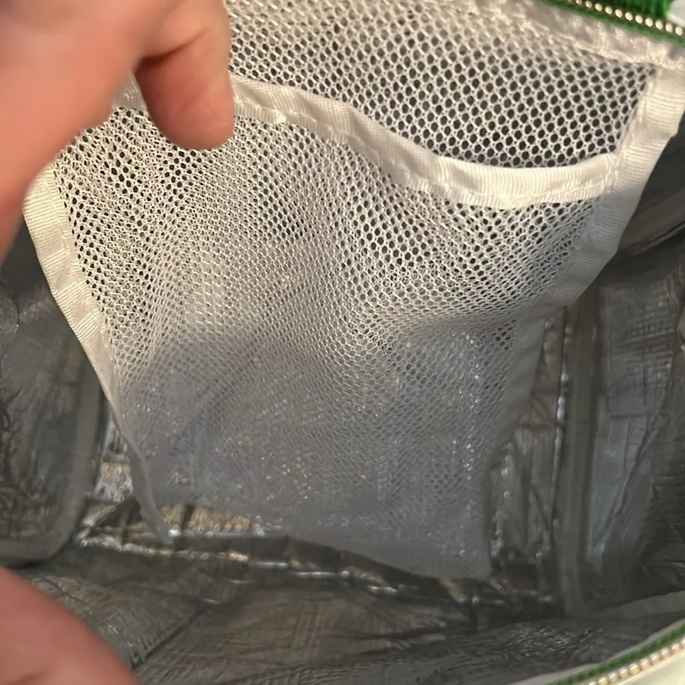 Kate Spade Green and White Striped Tote - Picture 6 of 7